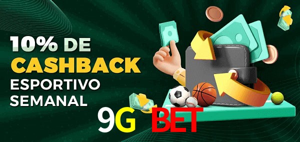 10% de bônus de cashback na 9G Bet